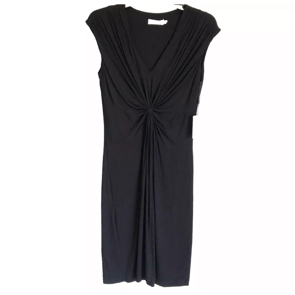 Calvin klein Black Jersey knot Front Dress